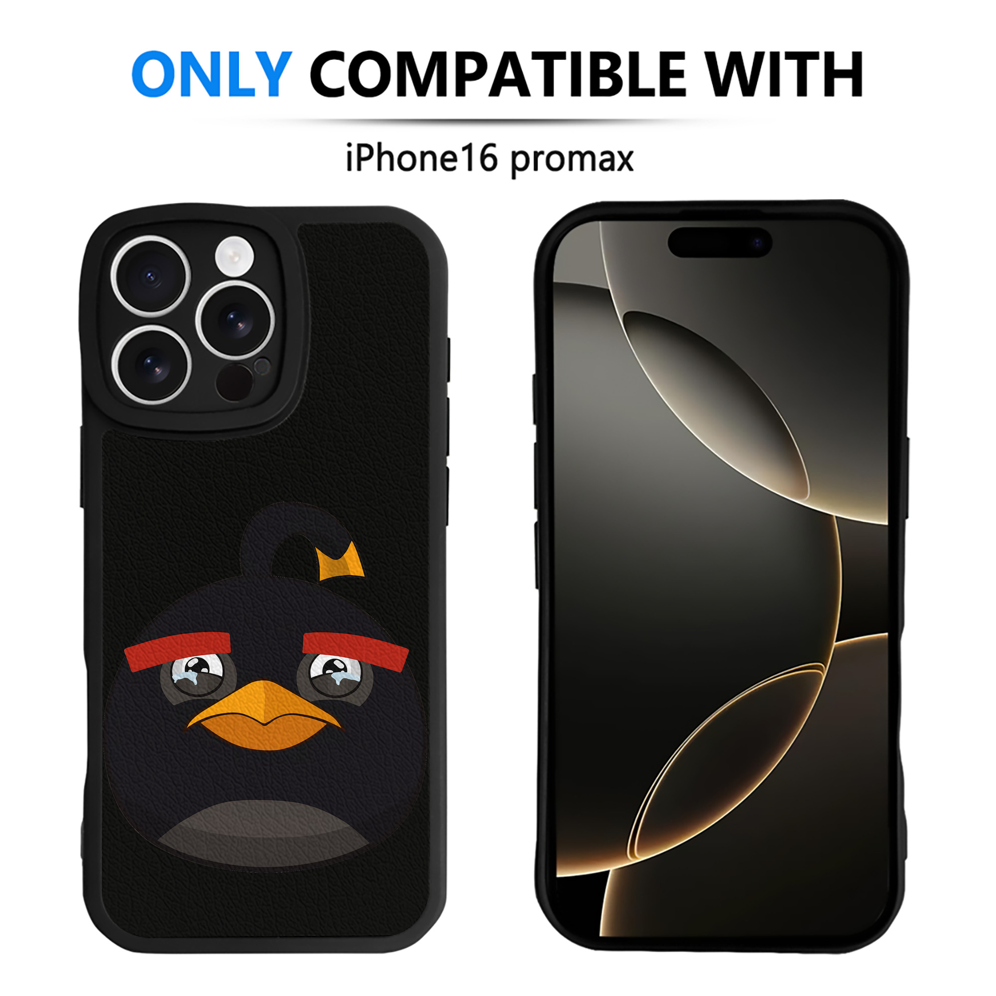 （画像用） Angry Birds アングリーバード 【iPhone 16シリーズ対応】シリコンスマホケース（レザー調） 材質：シリコン